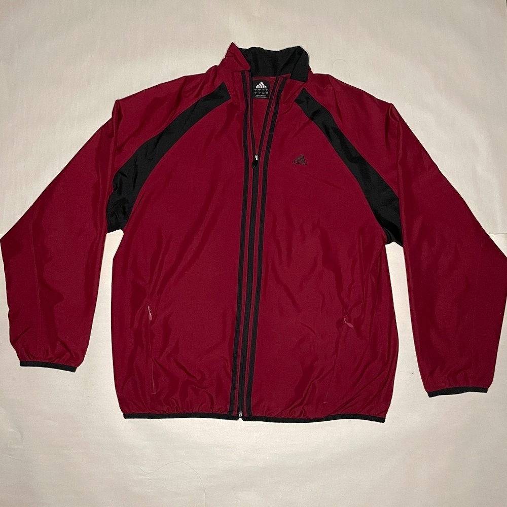 Red Adidas Windbreaker - Picture 1 of 8